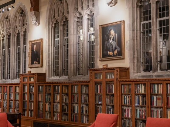 Photo of the Gothic Room in the Rubenstein Library