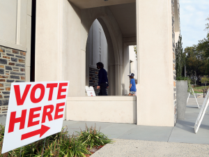 Photo of The early voting site at Karsh Alumni Center