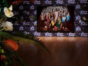 Photo of the exhibit "Ebony G. Patterson... while the dew is still on the roses..." is one of two fully virtual exhibits debuting at the Nasher.  Courtesy of Nasher Museum of Art