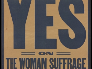 Image of Vote Yes on the Woman Suffrage Amendment November 2 poster