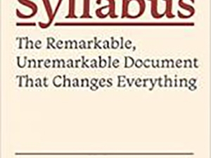 Syllabus cover for work by William Germano and Kit Nicholls