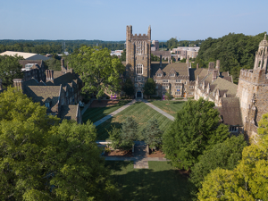 Aero shot of Duke West Campus