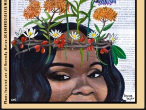 mage credit: Claire Alexandre, Our Women Wear Crowns, 2020. 36x46”, acrylic on canvas / digital art.