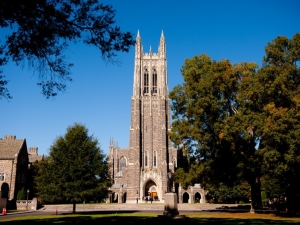 The Duke University Chapel on the campus in Durham, N.C. (Lance King / Getty Images)