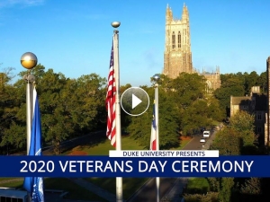 Screenshot of 2020 Veterans Day Ceremony video