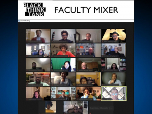 Members of the Black Think Tank meet at a virtual mixer during the pandemic. Photo courtesy of Gustavo Silva.