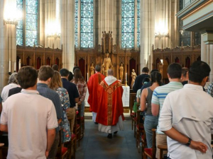 Midday Mass in Duke Chapel.