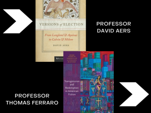 Collage of David Aers and Thomas Ferraro's New Books