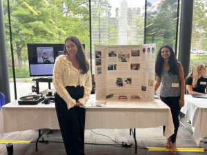 Photo of Trisha Santanam presenting at Fortin Foundation Bass Connections Showcase