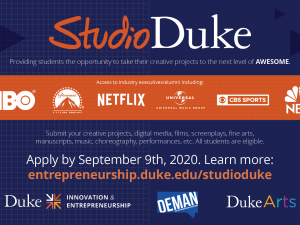 StudioDuke 2020-21 Poster