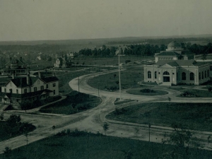 Trinity College started in Durham as part of the current university East Campus. Photo courtesy Duke University Archives, Bunyan Snipes Womble collection