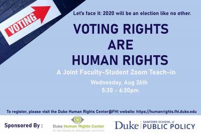 Voting Rights are Human Rights Flyer