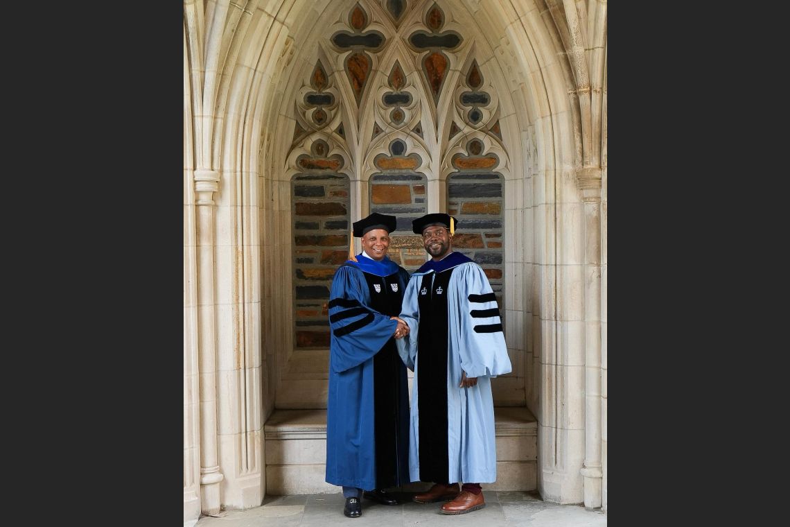 Trivius Caldwell, '25 Duke English PhD and Professor Jarvis McInnis