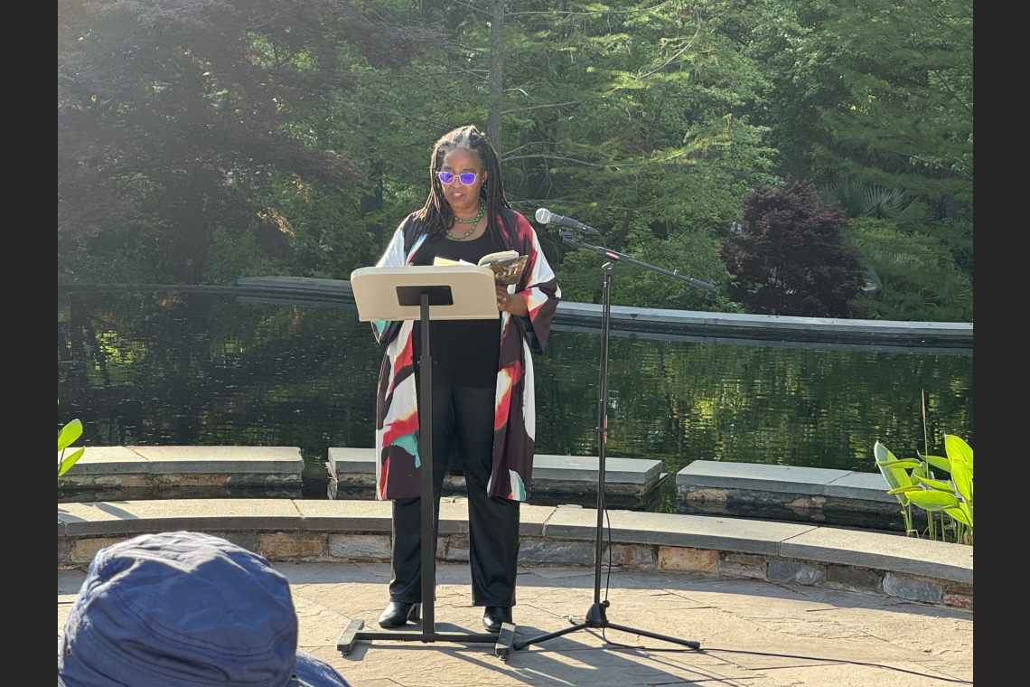 Photo of Camille Dungy Reading 