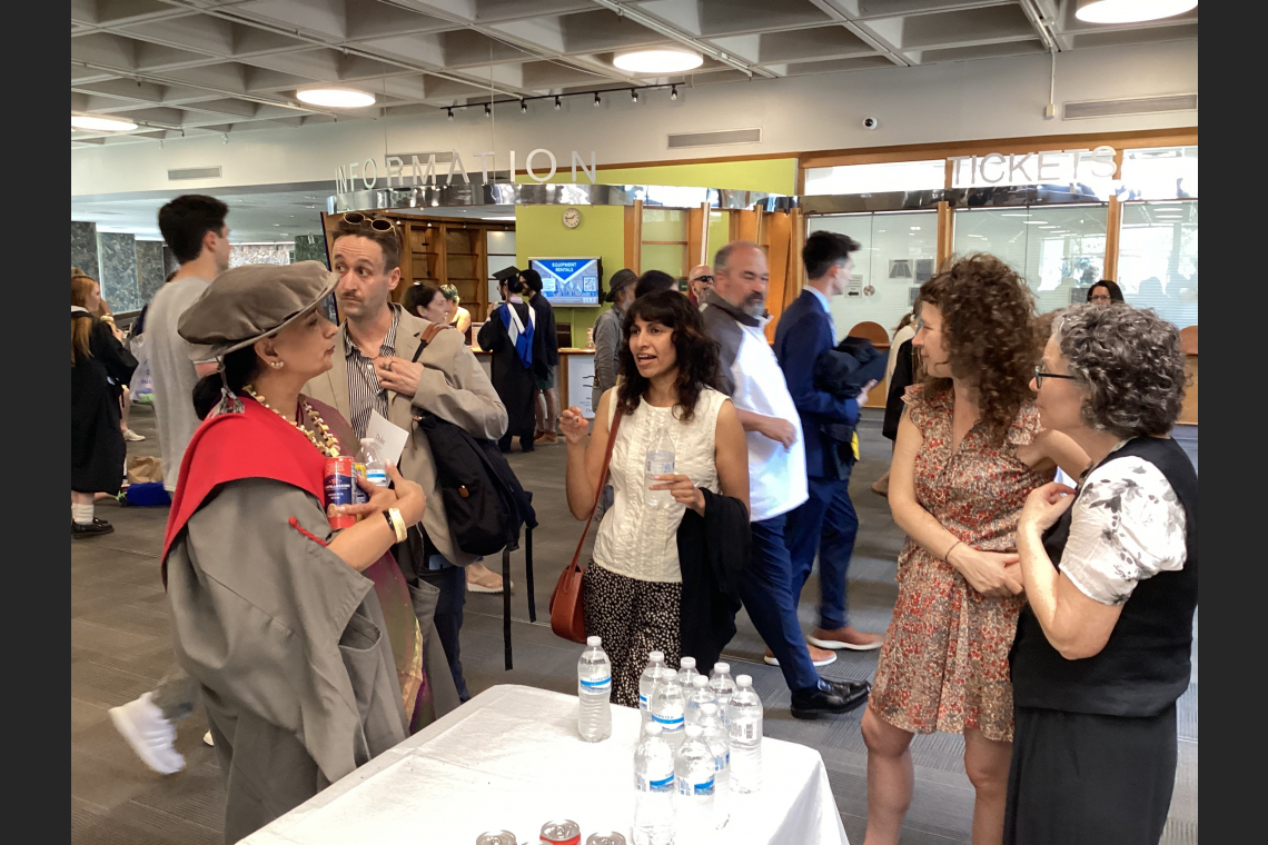 Faculty at Graduation Reception