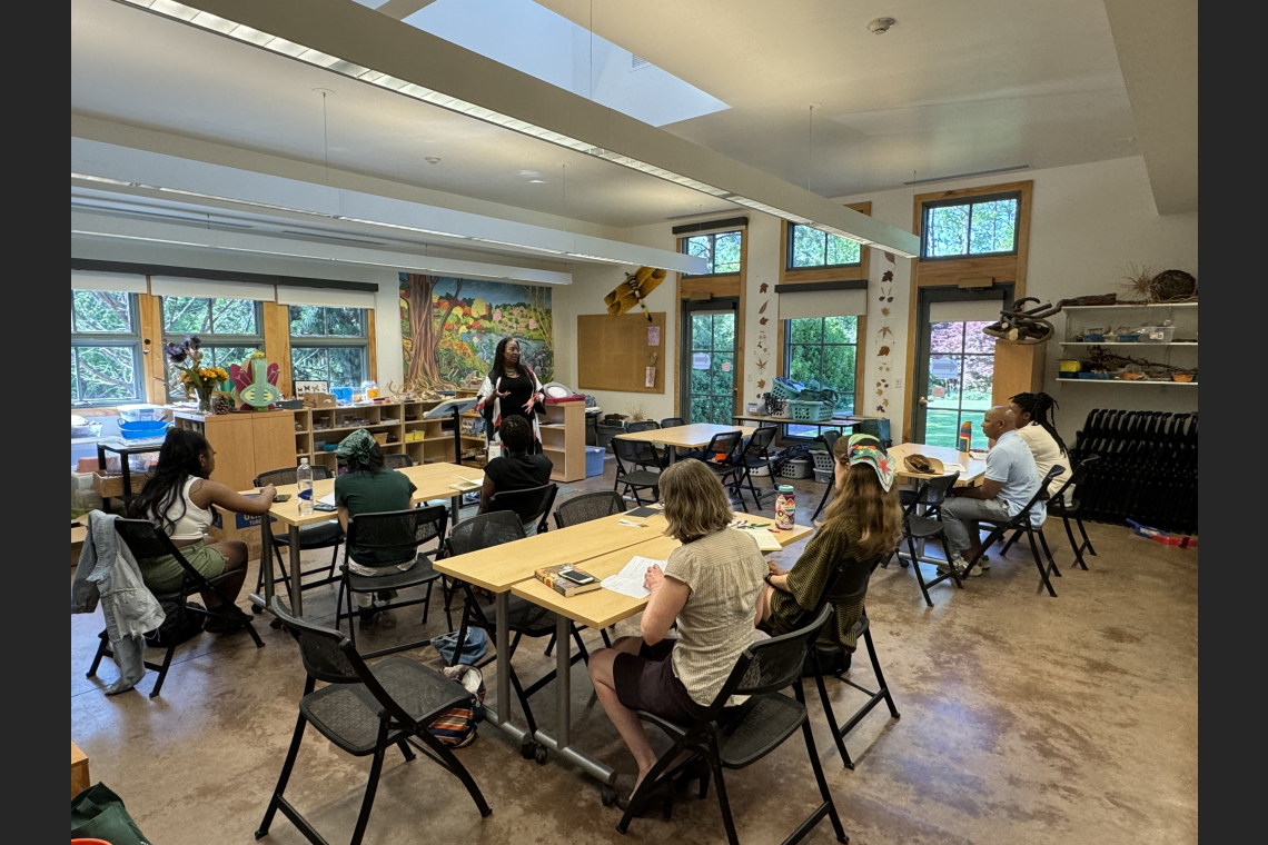 Photo of Camille Dungy during writing workshop