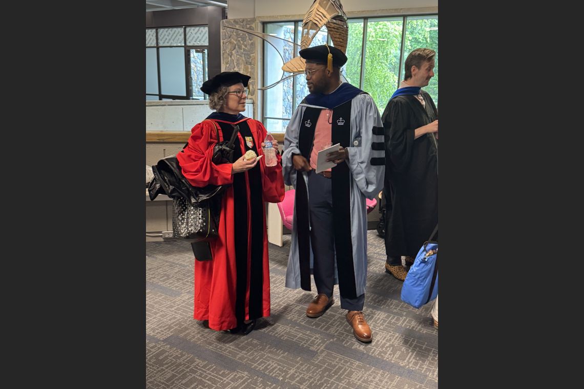 2025 Duke English Graduation Reception - Professor Charlotte Sussman & Jarvis McInnis